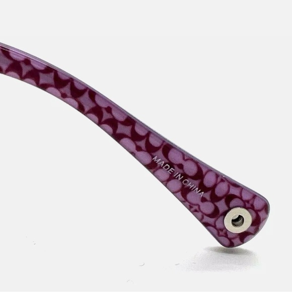COACH EYE GLASSES 9070 SATIN PURPLE. HC 5018 (ROSE). FREE EYEGLASS CLEANER. - Picture 4 of 8